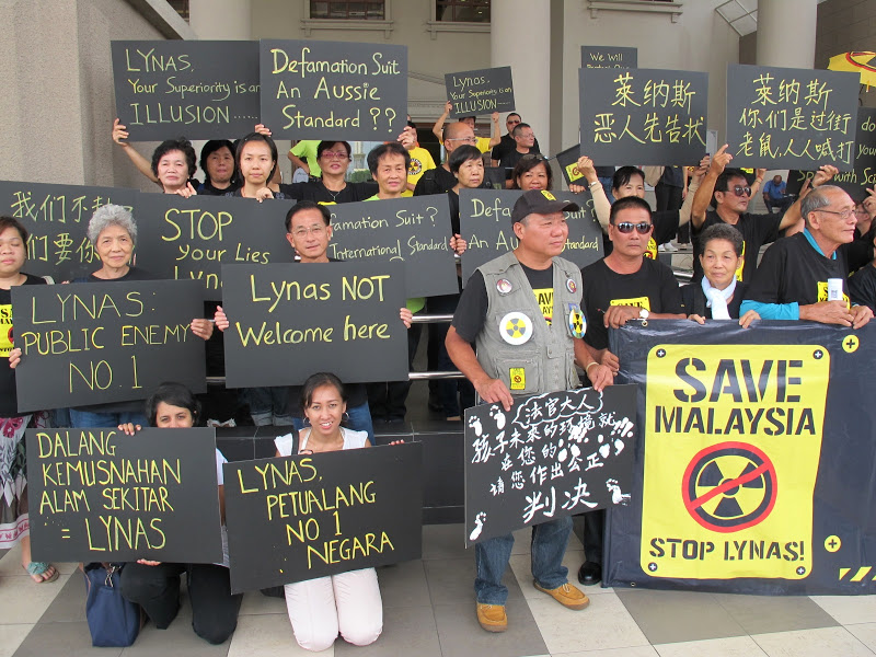 Stop Lynas protest. Photo by Peter Boyle